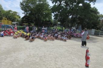 みんな落ち着いて避難できました！