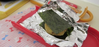 のりを巻いたら完成！